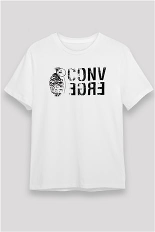 Converge Beyaz Unisex Tişört T-Shirt - TişörtFabrikası