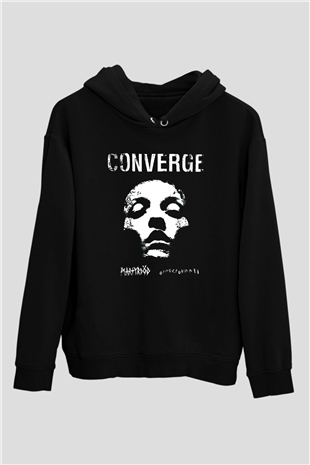 Converge Siyah Unisex Hoodie