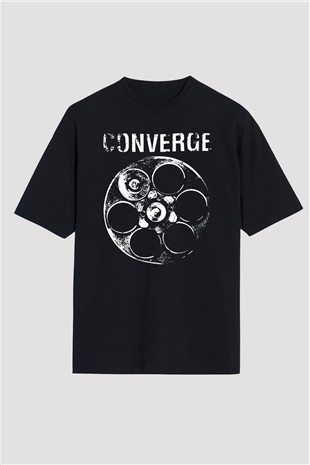 Converge Siyah Oversize Tişört Oversize T-shirt - TişörtFabrikası