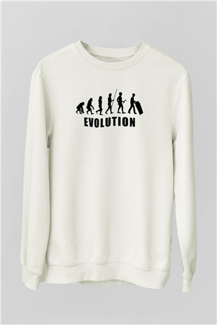 Çöpçü Beyaz Unisex Sweatshirt
