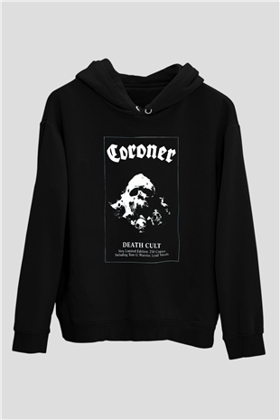 Coroner Siyah Unisex Hoodie