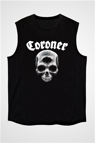 Coroner Siyah Unisex Kolsuz Tişört