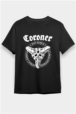 Coroner Siyah Unisex Tişört T-Shirt - TişörtFabrikası