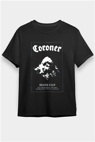 Coroner Siyah Unisex Tişört T-Shirt - TişörtFabrikası