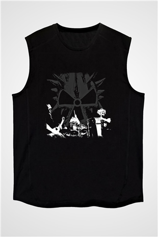 Corrosion of Conformity Baskılı Unisex Siyah Kolsuz Tişört