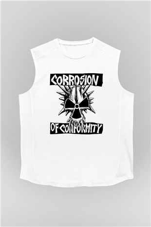 Corrosion of Conformity Beyaz Unisex Kolsuz Tişört