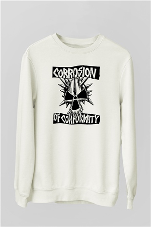 Corrosion of Conformity Beyaz Unisex Sweatshirt