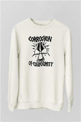 Corrosion of Conformity Beyaz Unisex Sweatshirt