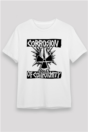 Corrosion of Conformity Beyaz Unisex Tişört T-Shirt - TişörtFabrikası