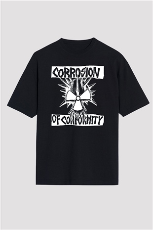 Corrosion of Conformity Siyah Unisex Oversize Tişört T-Shirt
