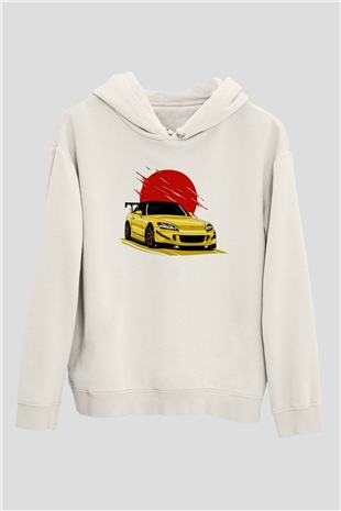 CorvetteBeyaz  Unisex Hoodie
