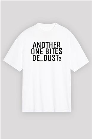 Counter Strike Baskılı Beyaz Unisex Oversize Tişört - Tshirt