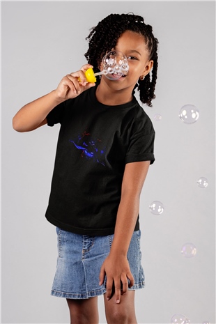 Counter Strike Baskılı Unisex Siyah Çocuk Tişört - Tshirt