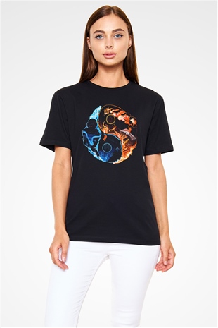 Counter Strike Baskılı Unisex Siyah Tişört - Tshirt