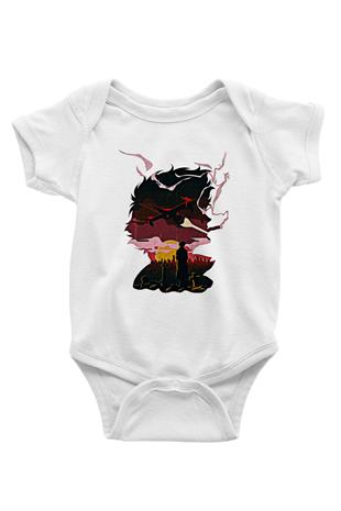 Cowboy Bebop Baskılı Beyaz Unisex Bebek Body - Zıbın