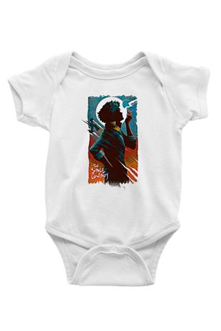 Cowboy Bebop Baskılı Beyaz Unisex Bebek Body - Zıbın