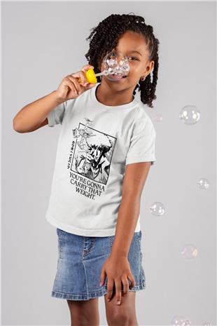 Cowboy Bebop Baskılı Beyaz Unisex Beyaz Çocuk Tişört - Tshirt