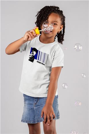 Cowboy Bebop Baskılı Beyaz Unisex Beyaz Çocuk Tişört - Tshirt