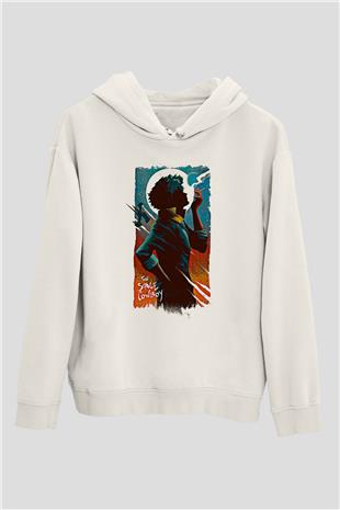 Cowboy Bebop Baskılı Beyaz Unisex Hoodie
