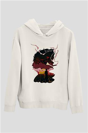 Cowboy Bebop Baskılı Beyaz Unisex Hoodie