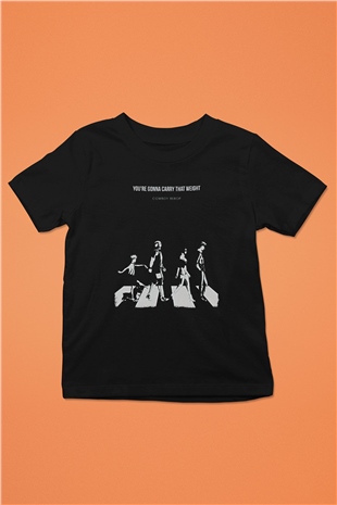 Cowboy Bebop Baskılı Unisex Siyah Çocuk Tişört - Tshirt
