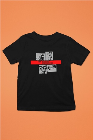 Cowboy Bebop Baskılı Unisex Siyah Çocuk Tişört - Tshirt