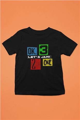 Cowboy Bebop Baskılı Unisex Siyah Çocuk Tişört - Tshirt