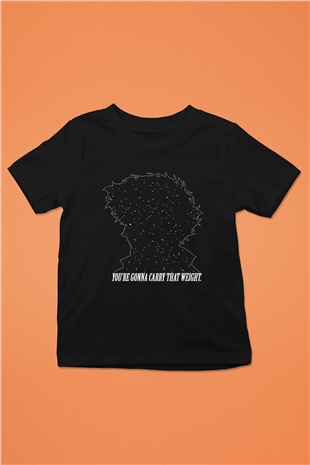 Cowboy Bebop Baskılı Unisex Siyah Çocuk Tişört - Tshirt