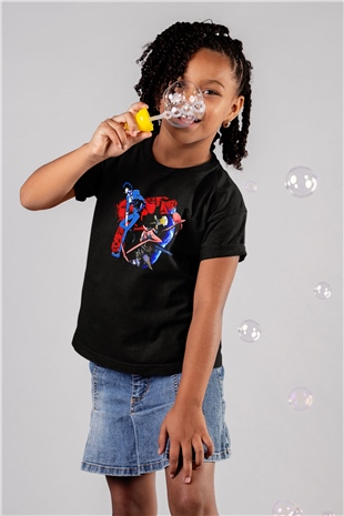 Cowboy Bebop Baskılı Unisex Siyah Çocuk Tişört - Tshirt