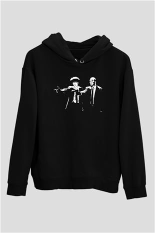 Cowboy Bebop Baskılı Unisex Siyah Hoodie