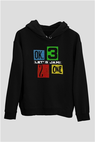 Cowboy Bebop Baskılı Unisex Siyah Hoodie