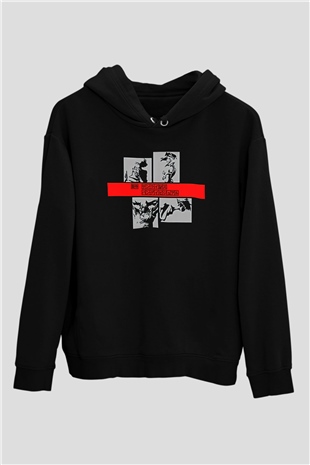 Cowboy Bebop Baskılı Unisex Siyah Hoodie
