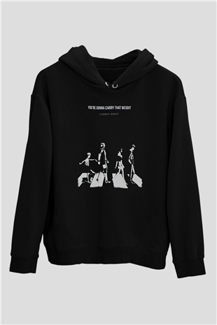 Cowboy Bebop Baskılı Unisex Siyah Hoodie