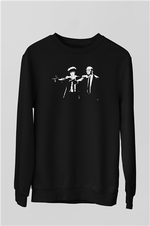 Cowboy Bebop Baskılı Unisex Siyah Sweatshirt