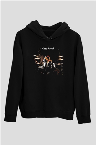 Cozy Powell Siyah Unisex Hoodie