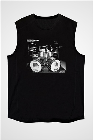 Cozy Powell Siyah Unisex Kolsuz Tişört