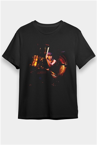 Cozy Powell Siyah Unisex Tişört T-Shirt - TişörtFabrikası
