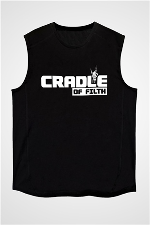 Cradle of filth Baskılı Unisex Siyah Kolsuz Tişört - Tshirt