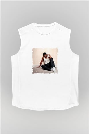 Craig David Baskılı Unisex Beyaz Kolsuz Tişört