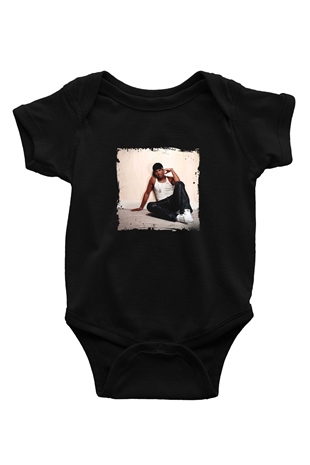 Craig David Baskılı Unisex Siyah Bebek Body - Zıbın
