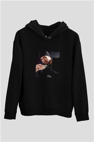 Craig David Baskılı Unisex Siyah Hoodie
