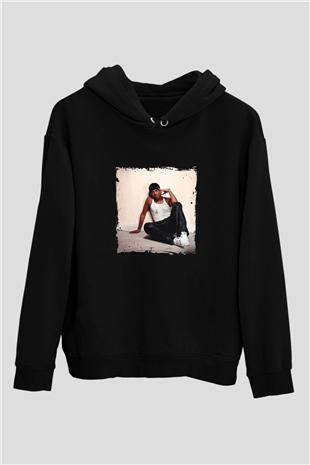Craig David Baskılı Unisex Siyah Hoodie
