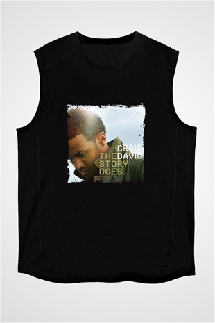 Craig David Baskılı Unisex Siyah Kolsuz Tişört