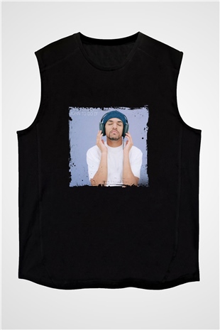 Craig David Baskılı Unisex Siyah Kolsuz Tişört