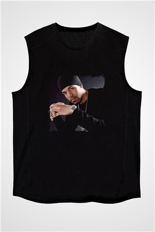 Craig David Baskılı Unisex Siyah Kolsuz Tişört