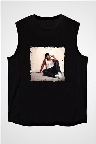 Craig David Baskılı Unisex Siyah Kolsuz Tişört