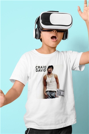 Craig David Beyaz Unisex Çocuk Tişört