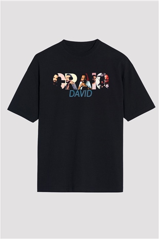Craig David Siyah Oversize Tişört Oversize T-shirt - TişörtFabrikası