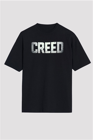 Creed Siyah Unisex Oversize Tişört T-Shirt