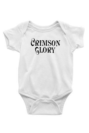 Crimson Glory Baskılı Beyaz Unisex Bebek Body - Zıbın